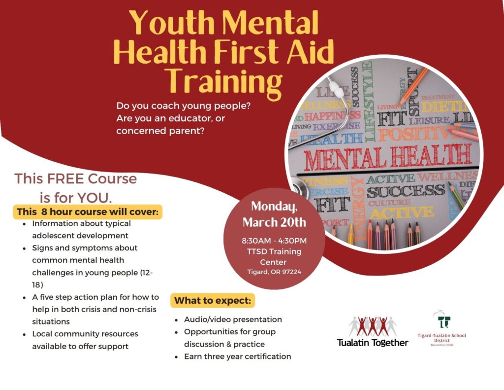 Youth Mental Health First Aid Training (Postcard)